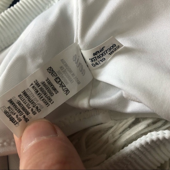 Aerie Swim Logo Print Scoop Top NWOT - Picture 7 of 7